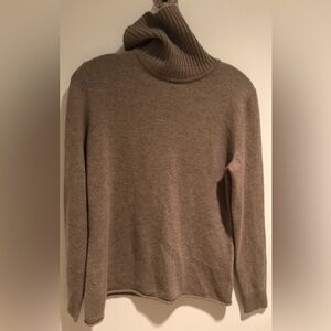 Lafayette 148 Taupe Cowl Neck Sweater